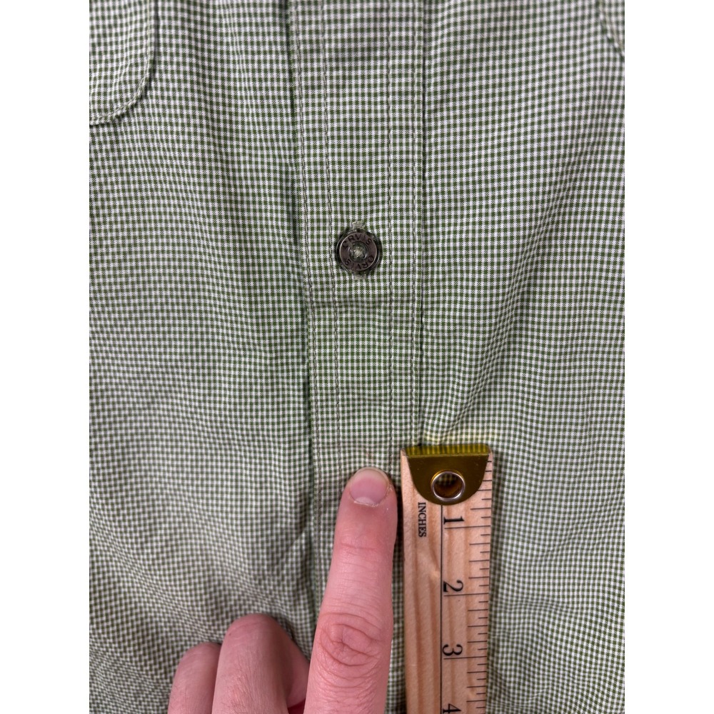 ORVIS Fishing Shirt Men XL Green White Long Sleeve Quick Dry‎ Vented Mesh Summer - Picture 9 of 9